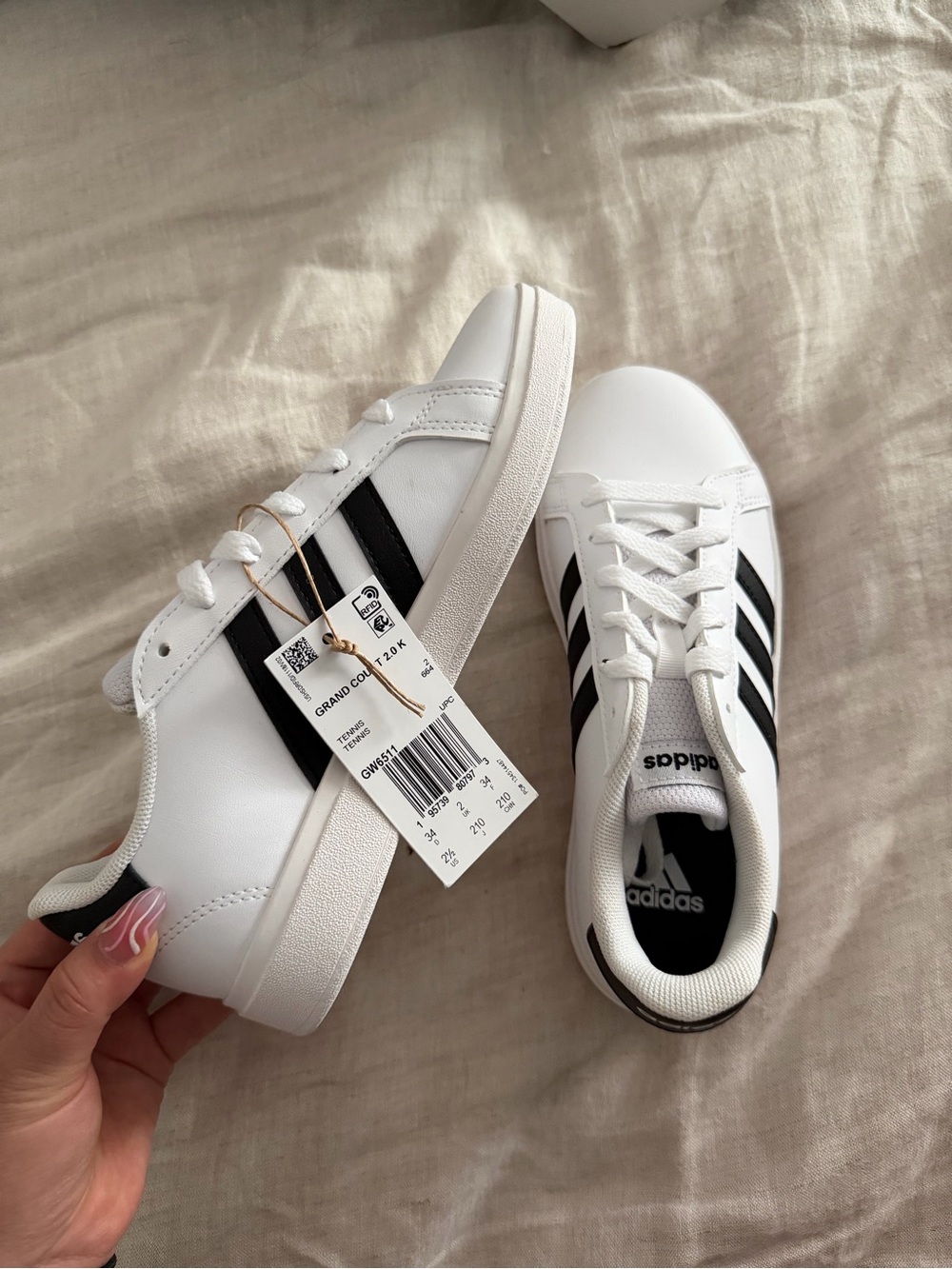 NEW Adidas Grand Court 2.0 White Sneaker